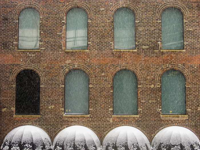 Near North Side building in the March 5th snowstorm.
