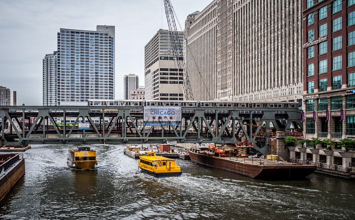 The newly reconstructed Wells St. Bridge over the Chicago River is nearing completion. 