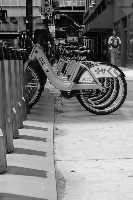 Monroe & Michigan Ave. Divvy Station. Chicago.