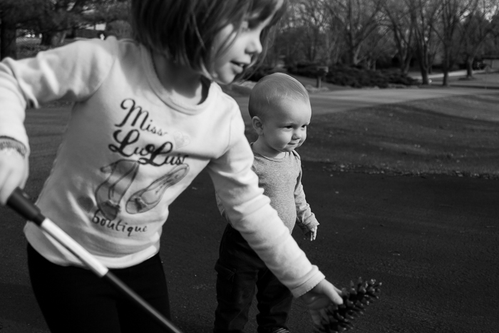 Lily and Nate playing